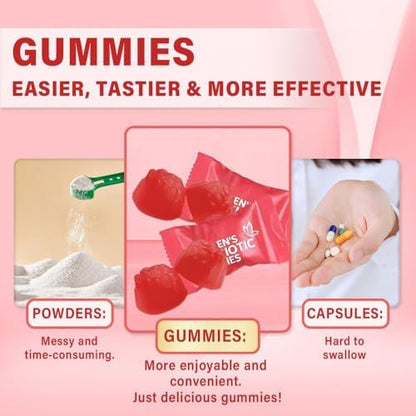 Women's Probiotic Gummies – Daily Gut & Digestive Health Support 60 Count