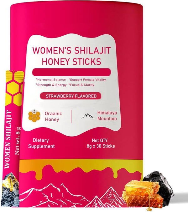 She-Lajit Honey Sticks | Shilajit, Saffron & Shatavari for Women