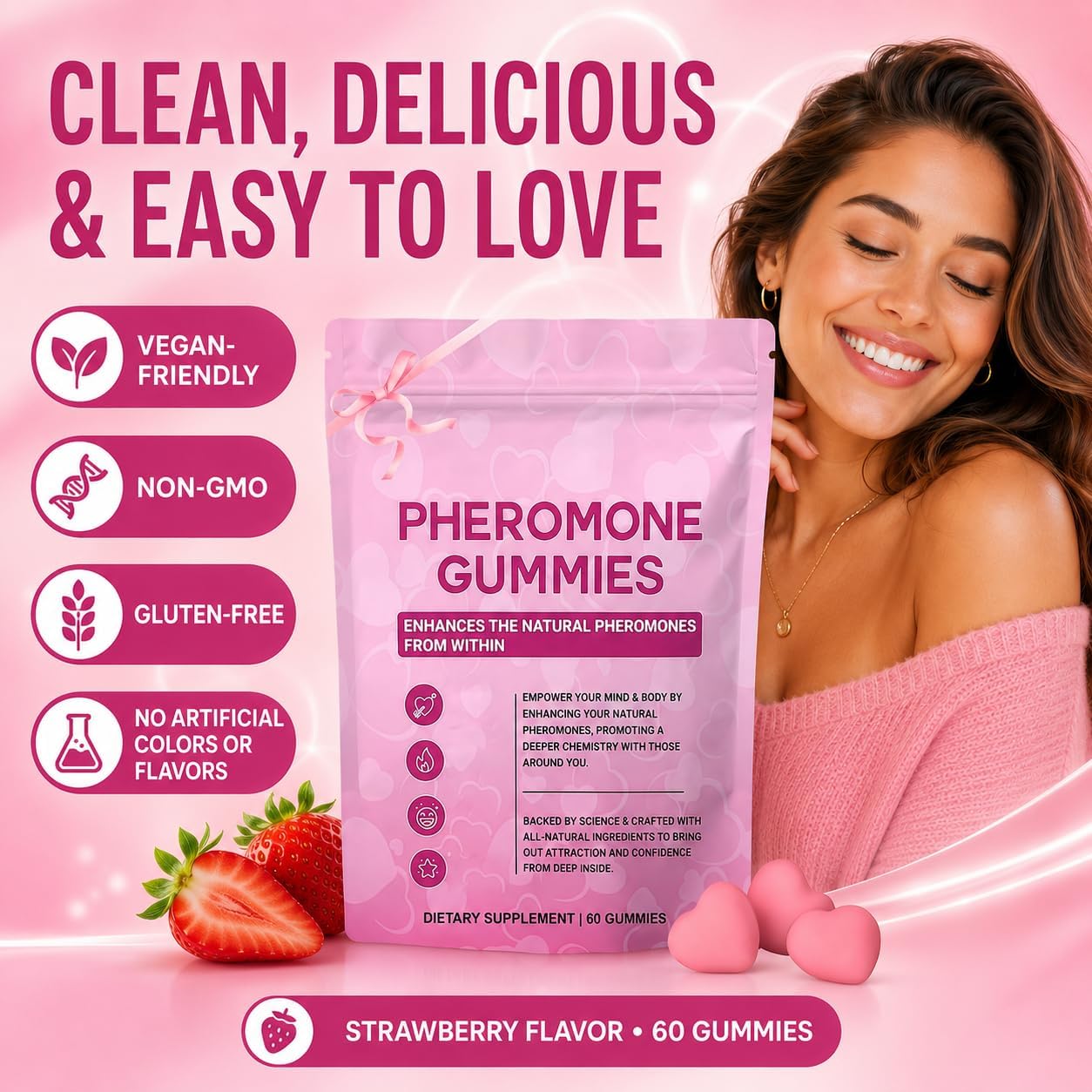 Pheromone Gummies for Women | Natural Scent & Confidence Support