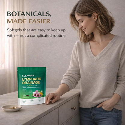 Lymphatic Drainage Softgels | 21-in-1 Botanical Herbal Blend