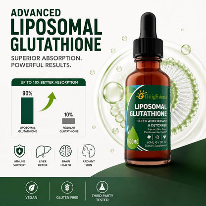 Liposomal Glutathione 1500mg - Superior Absorption Liquid Antioxidant