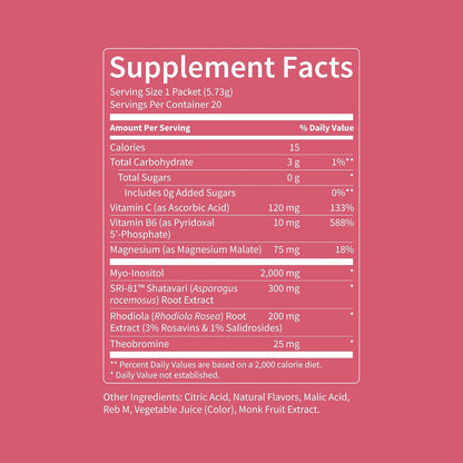 Women's Hormone Balance Drink Mix – PMS, Mood Swings & Energy Support 20 Servings