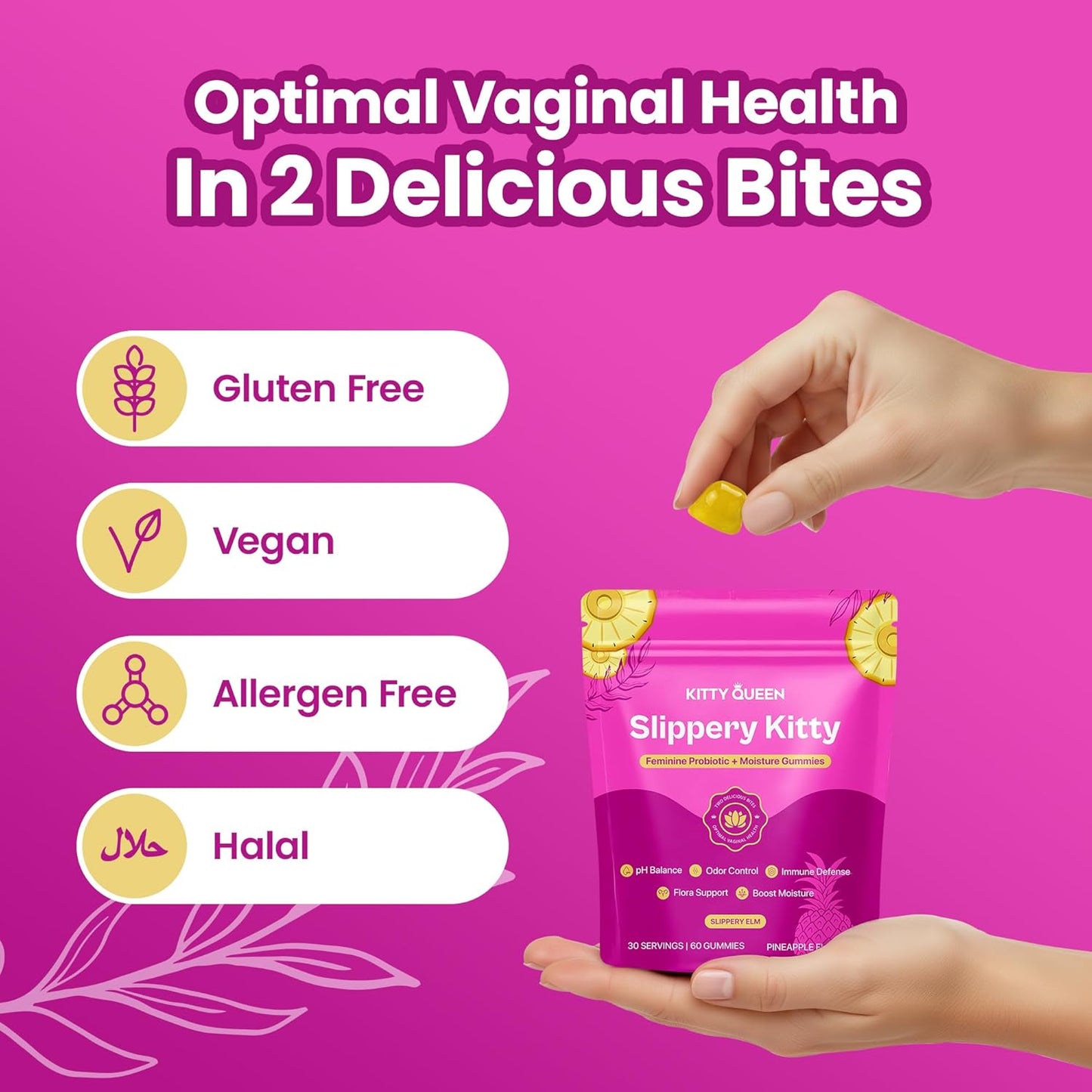 Feminine Probiotic & Moisture Gummies | pH Balance & Flora Support