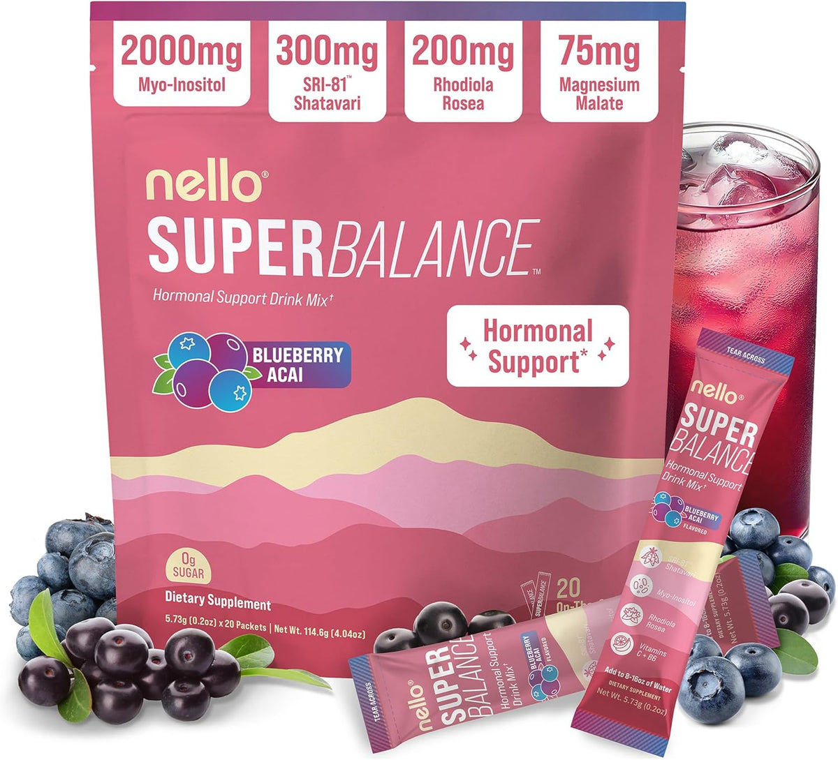 Women's Hormone Balance Drink Mix – PMS, Mood Swings & Energy Support 20 Servings