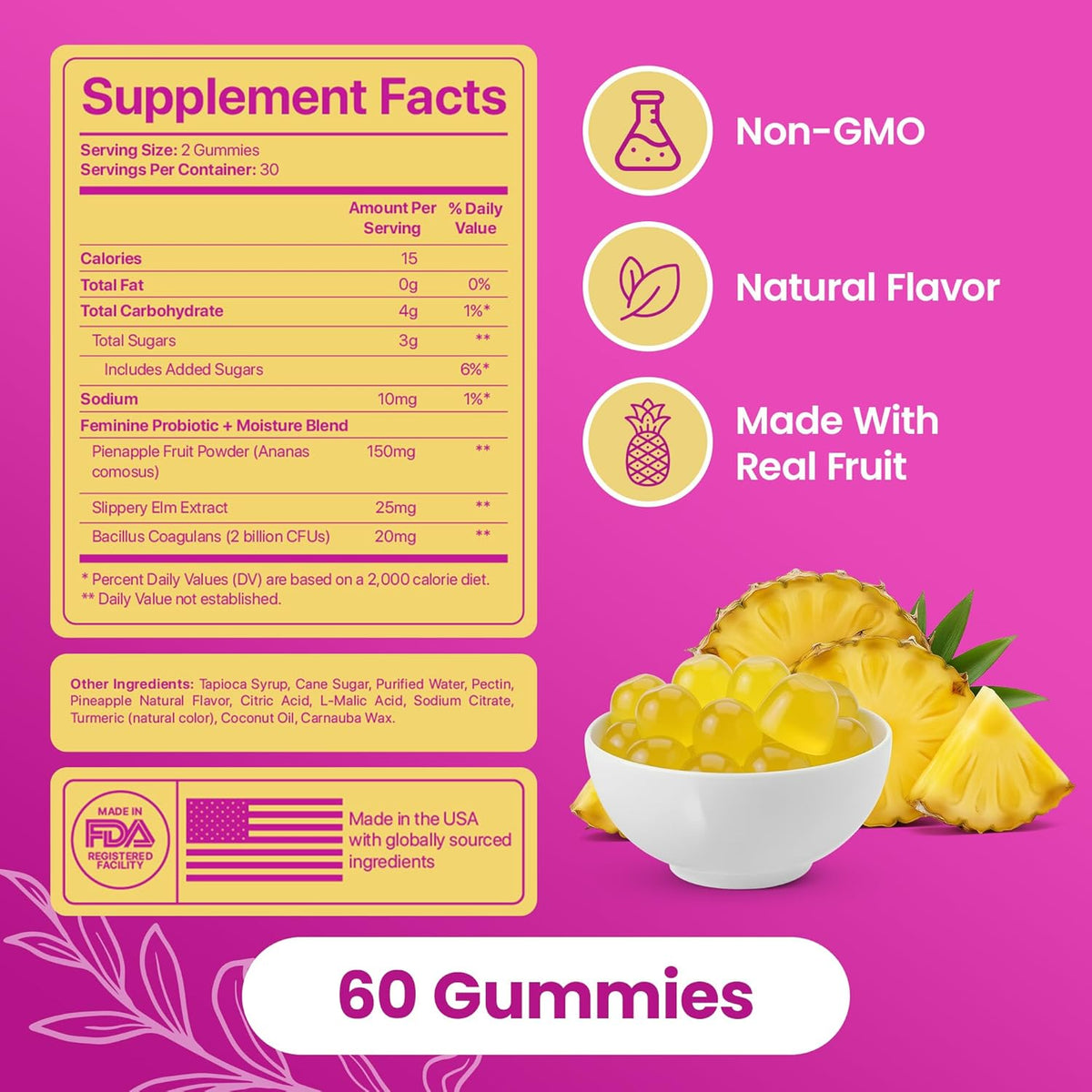 Feminine Probiotic & Moisture Gummies | pH Balance & Flora Support