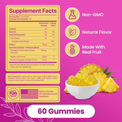 Feminine Probiotic & Moisture Gummies | pH Balance & Flora Support