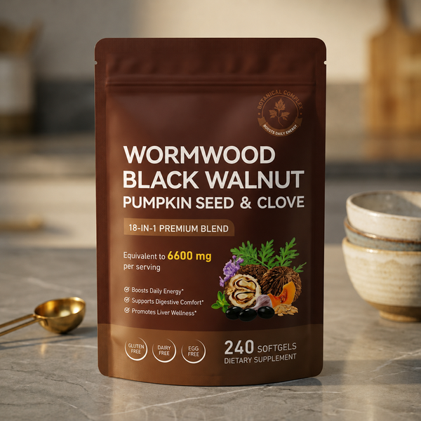Wormwood Black Walnut Clove Complex | 18-in-1 Gut Cleanse Formula
