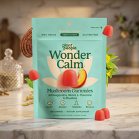 Mushroom Ashwagandha Stress Relief Gummies – Calm, Mood & Anxiety Support 60 Count