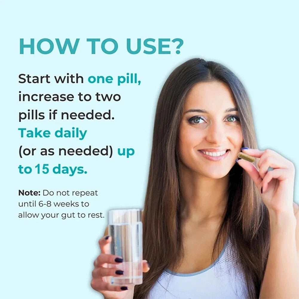 15 Day Gut Cleanse Capsules – Digestive Detox, Bloating Relief & Colon Support