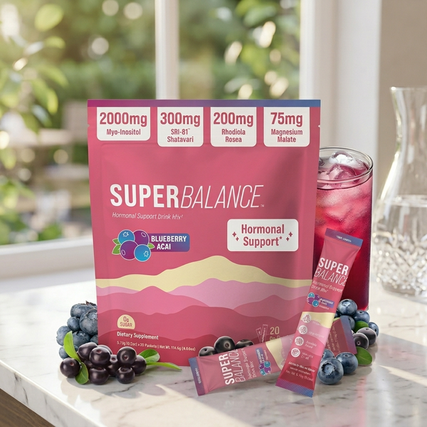 Women's Hormone Balance Drink Mix – PMS, Mood Swings & Energy Support 20 Servings